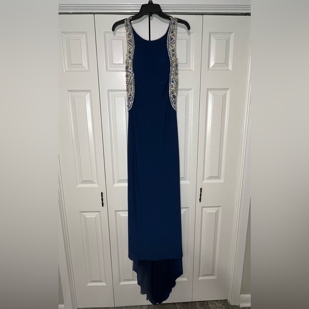 Val Stefani Navy Formal Dress Size 8